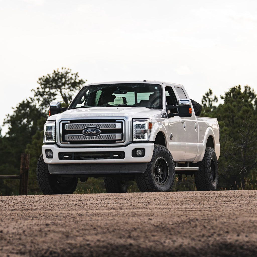 RockTrix RT111 18 inch Wheel 8x170 Compatible with Ford 1999+ F250 F350, 18x9 (-12 Offset, 4.5 Backspace), Black, Also fits 2000-2005 Excursion F-250 F-350 Super Duty