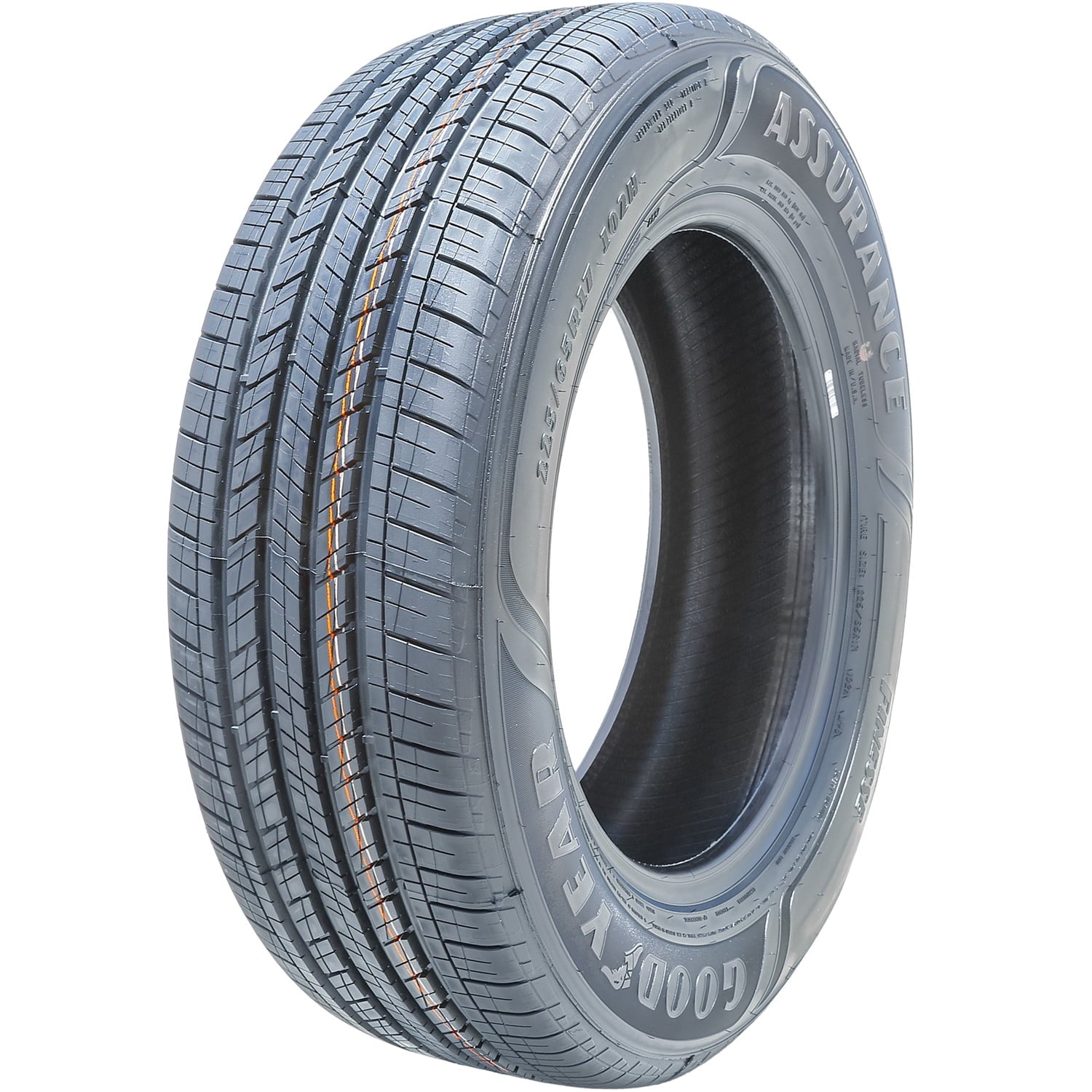Set of 4 (FOUR) Tires Goodyear Assurance Finesse 225/65R17 102H AS A/S All Season Fits: 2018-23 Chevrolet Equinox LT, 2015-17 Subaru Outback 3.6R Touring