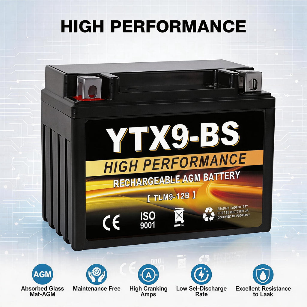 Anlibatt YTX20HL-BS Motorcycle Battery 12V 18Ah 300CCA Rechargeable Sealed Batteries Powersport Replacement for ATV, Scooter, Jet ski, Dirt Bike