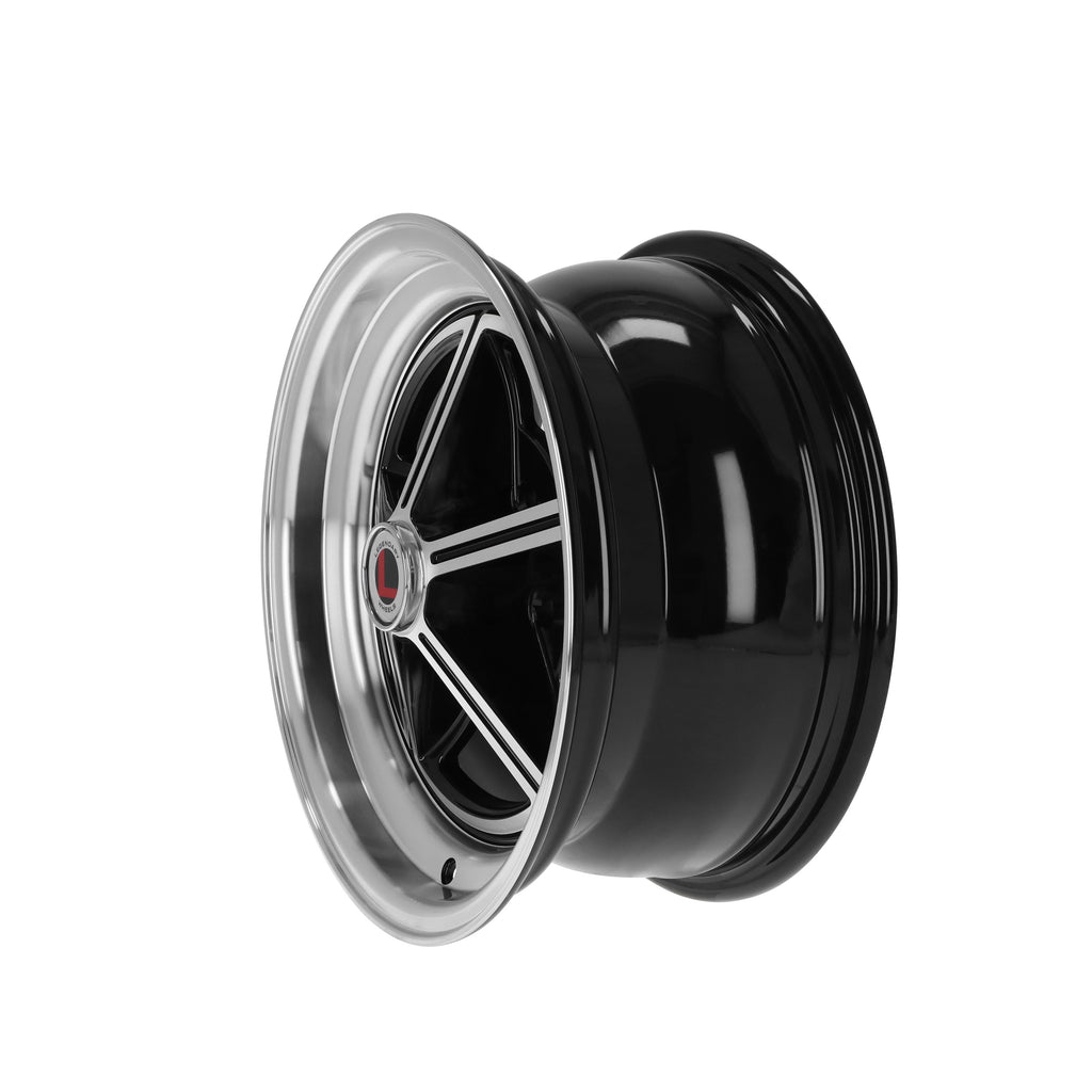 Legendary Wheels Magstar II - 15 x 7 in. - 5 x 4.5 - 4.25 bs - Gloss Black/Machined