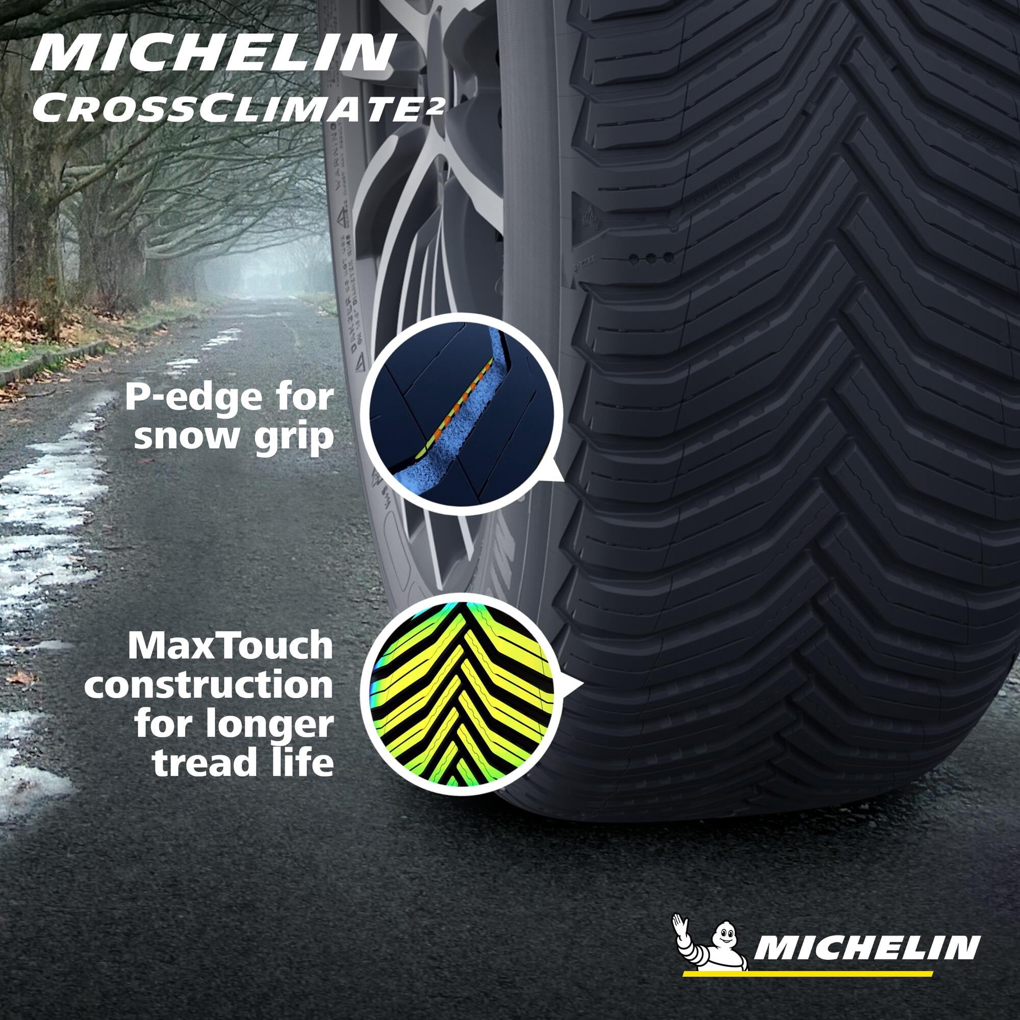 Michelin CrossClimate2 All-Season 235/60R18/XL 107V Tire