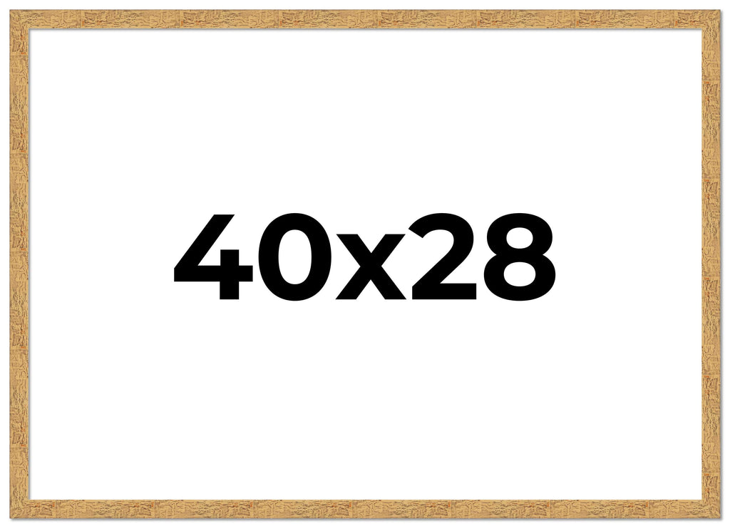 40x28 Bronze Brown Real Wood Picture Frame Width 1.25 inches | Interior Frame Depth 0.75 inches |