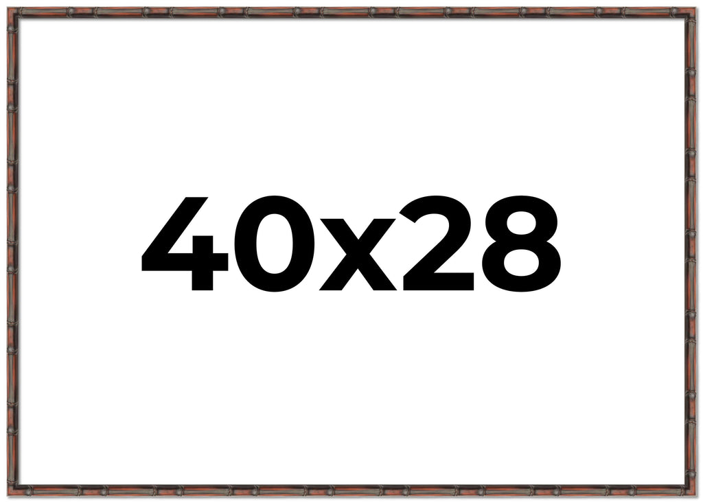40x28 Bronze Brown Real Wood Picture Frame Width 1.25 inches | Interior Frame Depth 0.75 inches |