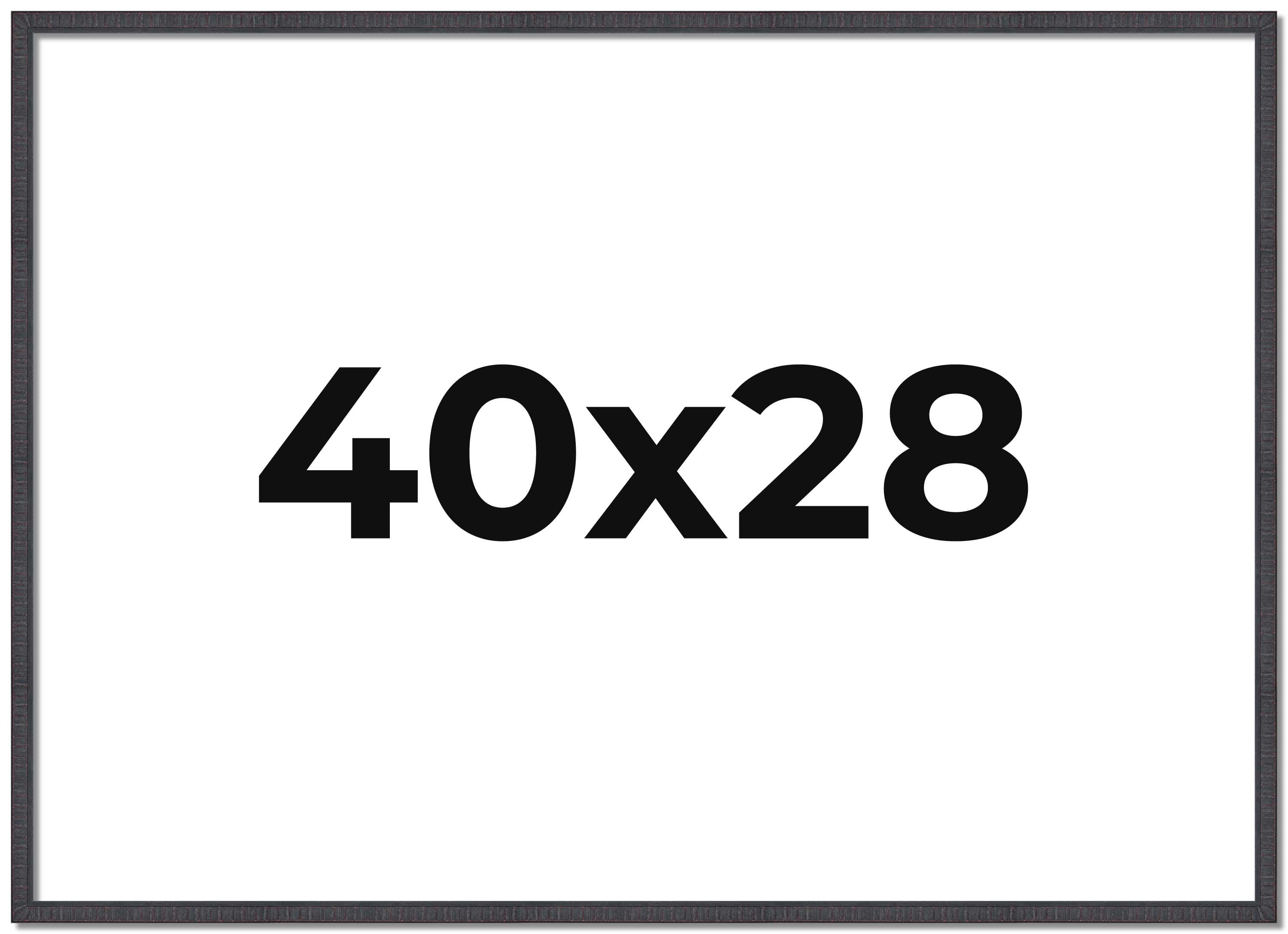 40x28 Bronze Brown Real Wood Picture Frame Width 1.25 inches | Interior Frame Depth 0.75 inches |