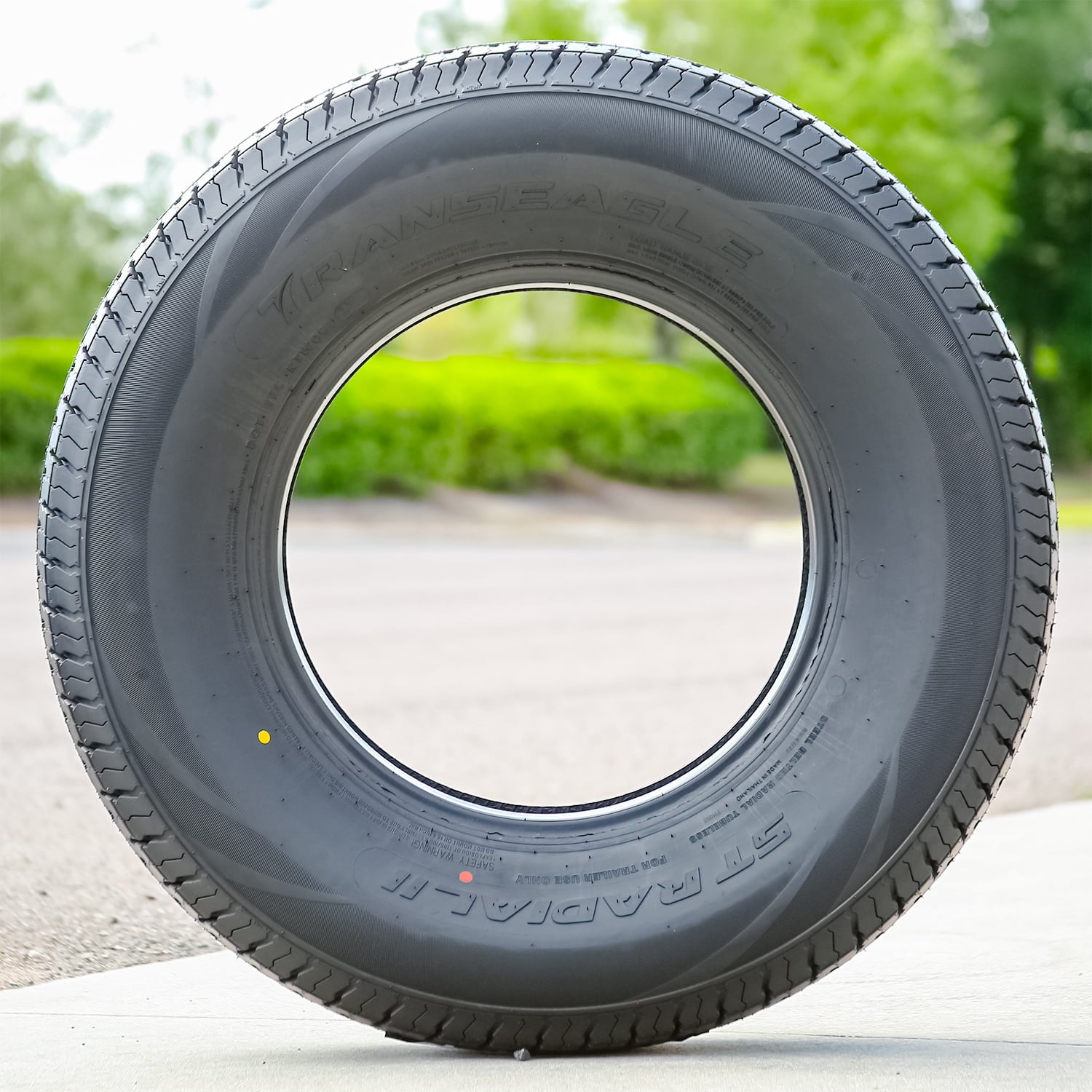 Set of 4 Transeagle ST Radial II Steel Belted ST225/75R15 225/75R15 117/112L E 10 Ply Trailer Tires