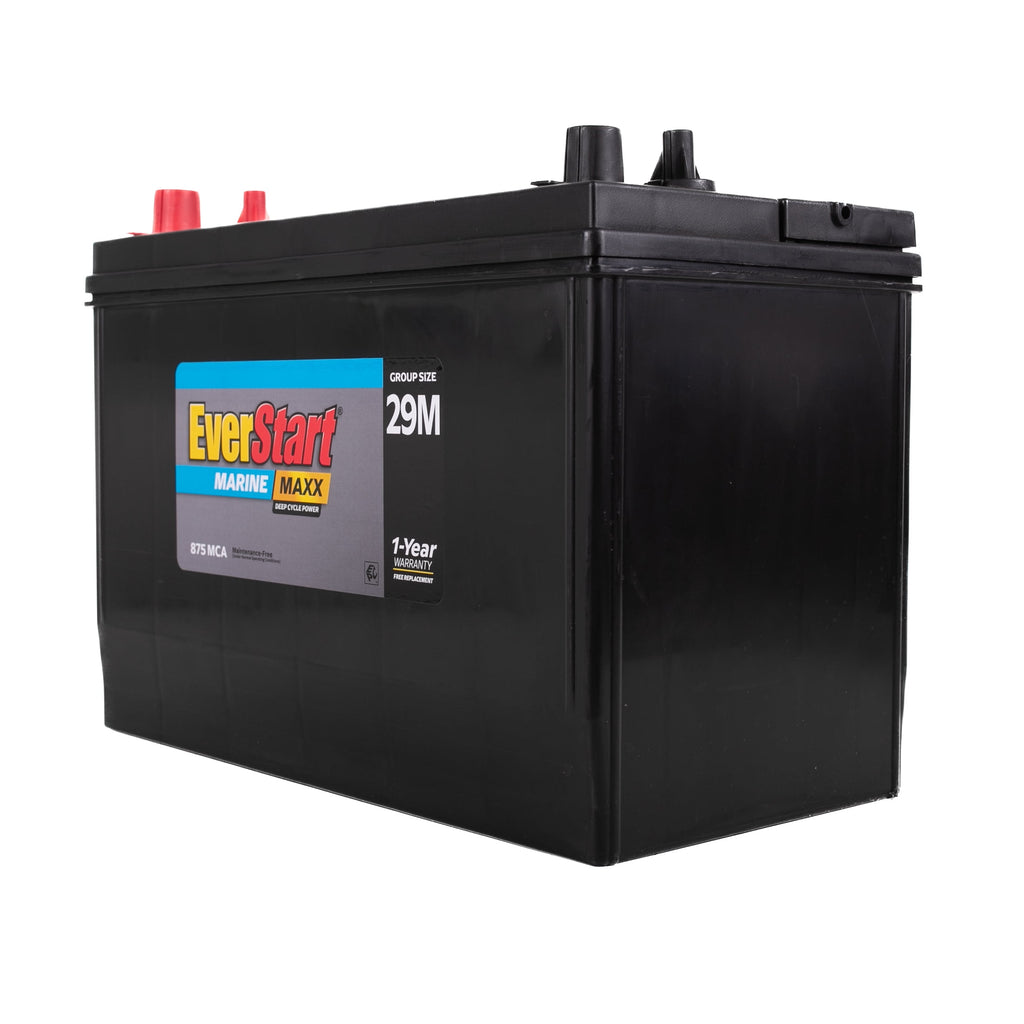 (2 pack) EverStart Maxx Lead Acid Marine & RV Deep Cycle Battery, Group Size 29DC - 12 Volt - 845 Marine Cranking Amps