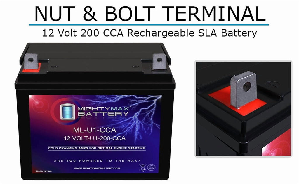ML-U1 12V 200CCA Battery Replacement for Golf Cart