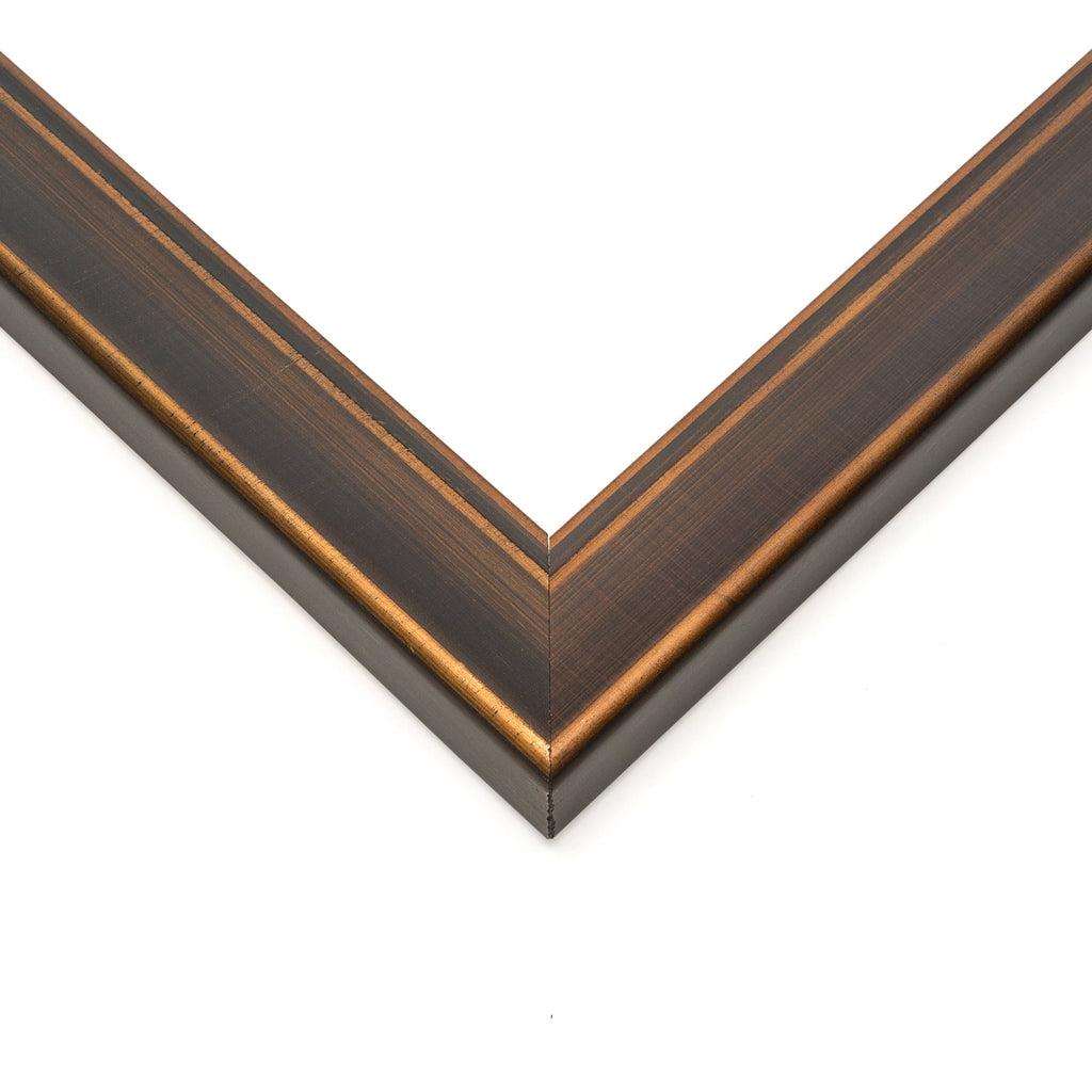 40x28 Bronze Brown Real Wood Picture Frame Width 1.25 inches | Interior Frame Depth 0.75 inches |