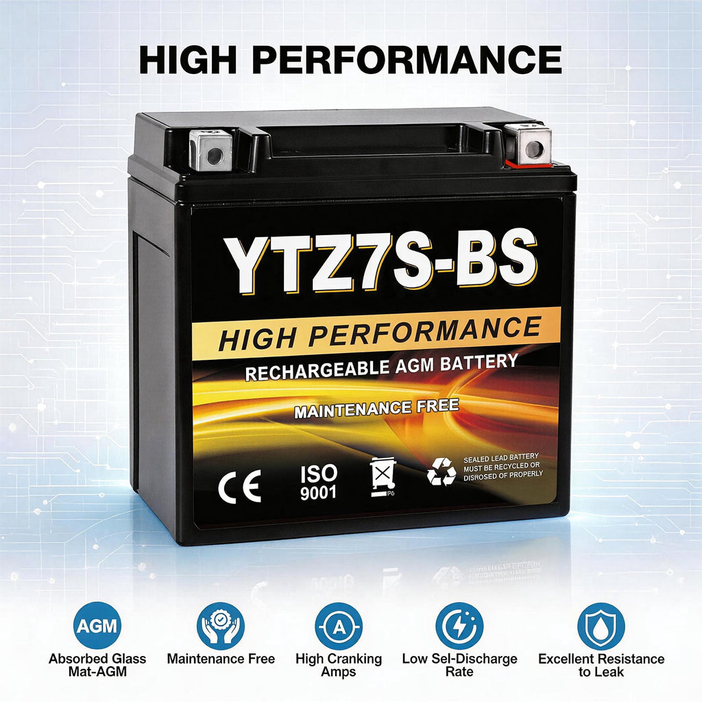 Anlibatt YTX20HL-BS Motorcycle Battery 12V 18Ah 300CCA Rechargeable Sealed Batteries Powersport Replacement for ATV, Scooter, Jet ski, Dirt Bike