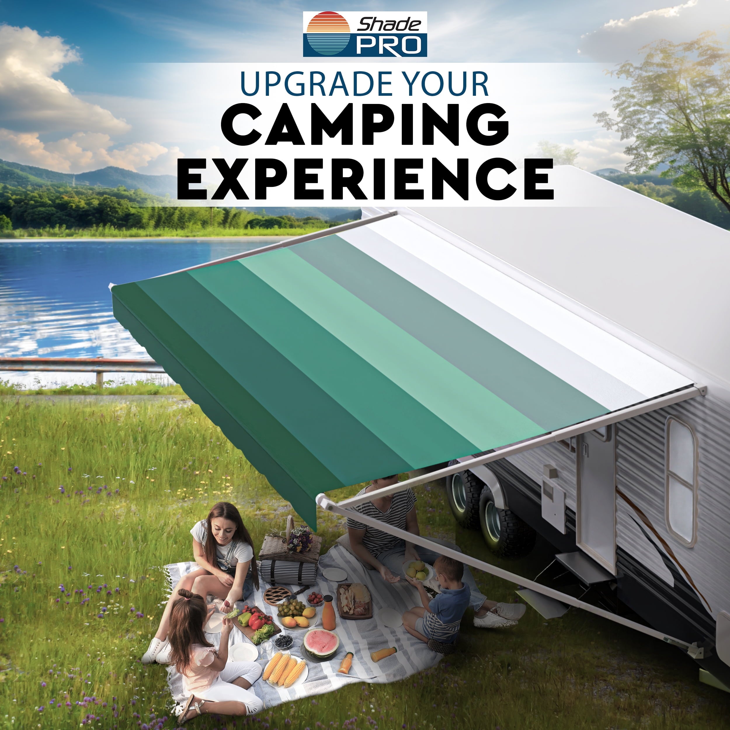 ShadePro Heavy Duty Vinyl RV Awning Fabric Replacement