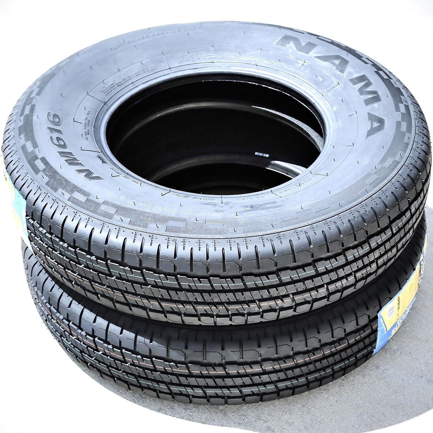Set of 4 (FOUR) Nama NM616 Semi-Steel ST 205/75R14 Load D 8 Ply Trailer Tires
