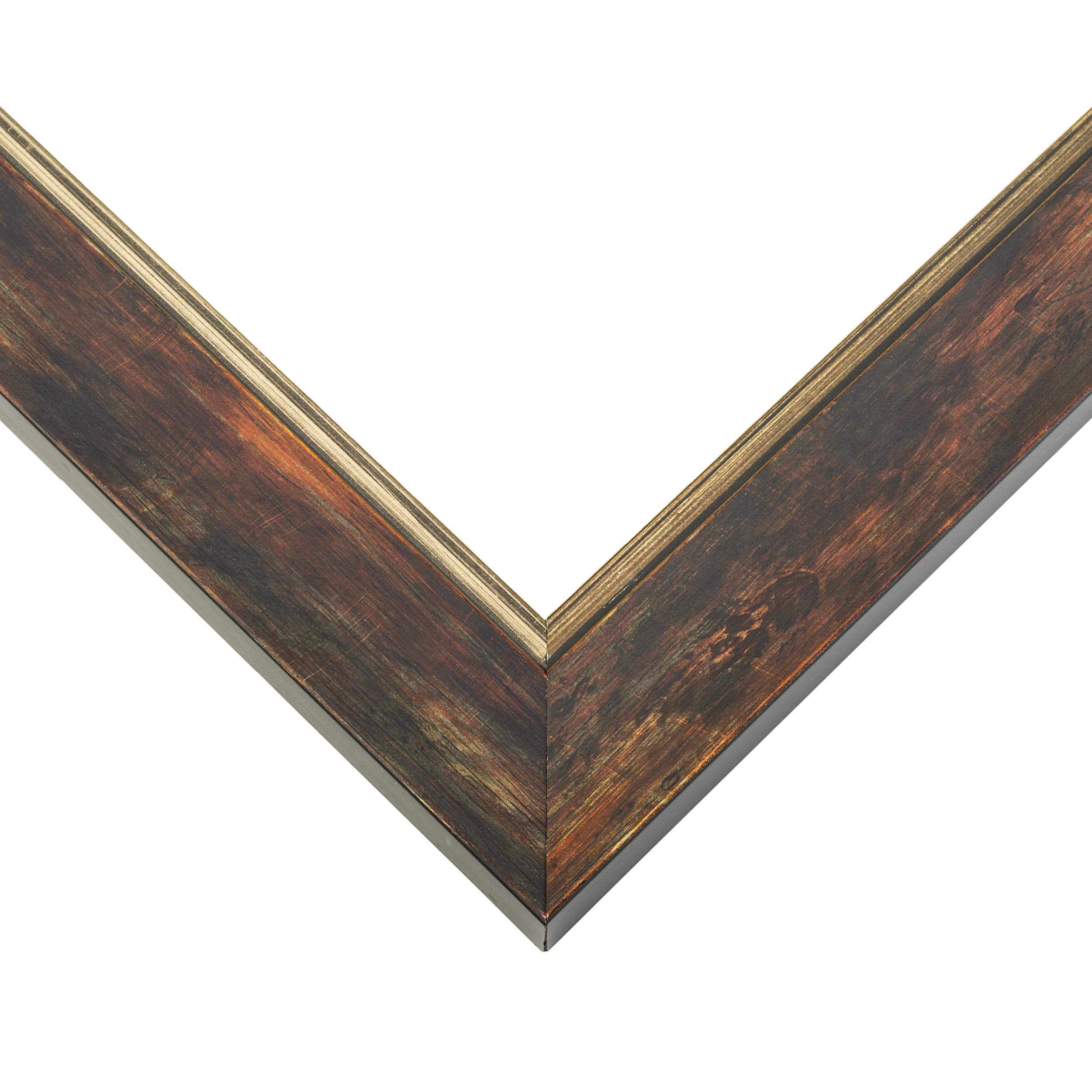 40x28 Bronze Brown Real Wood Picture Frame Width 1.25 inches | Interior Frame Depth 0.75 inches |