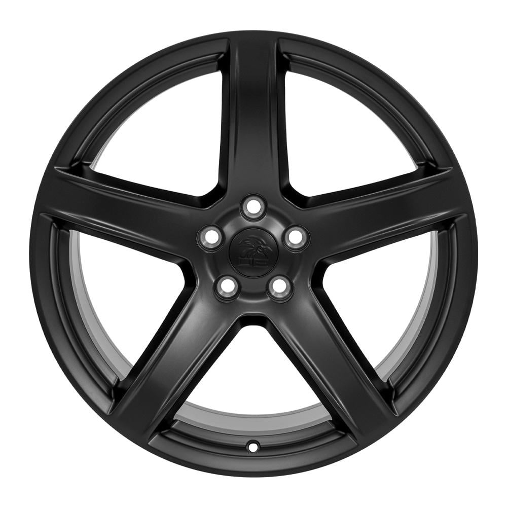 OE Wheels DG22 20 Inch Rim Fits Charger/Challenger SRT Hellcat Style 5x115 20x9.5 Satin Black - Hollander 2640 (1)