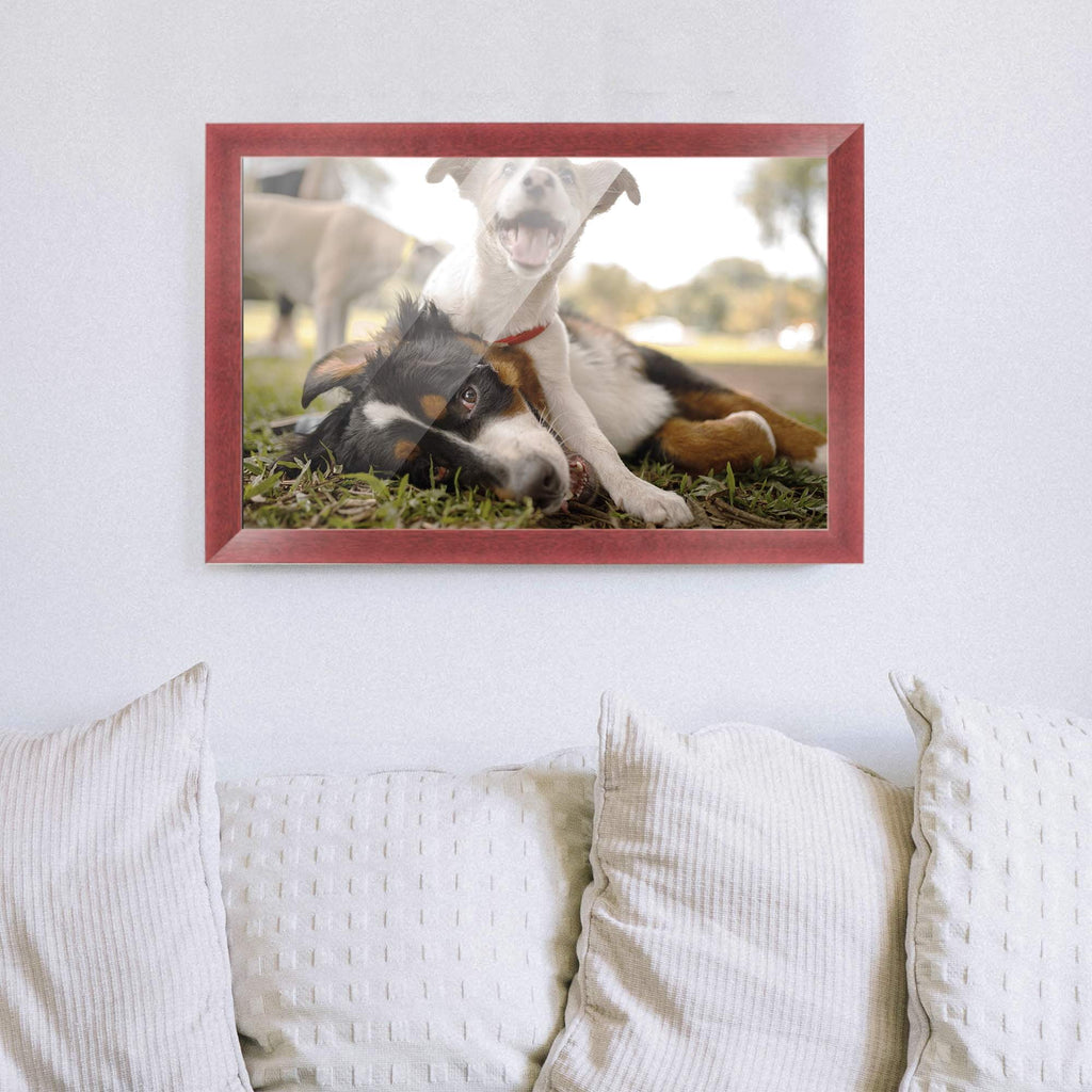 40x28 Bronze Brown Real Wood Picture Frame Width 1.25 inches | Interior Frame Depth 0.75 inches |