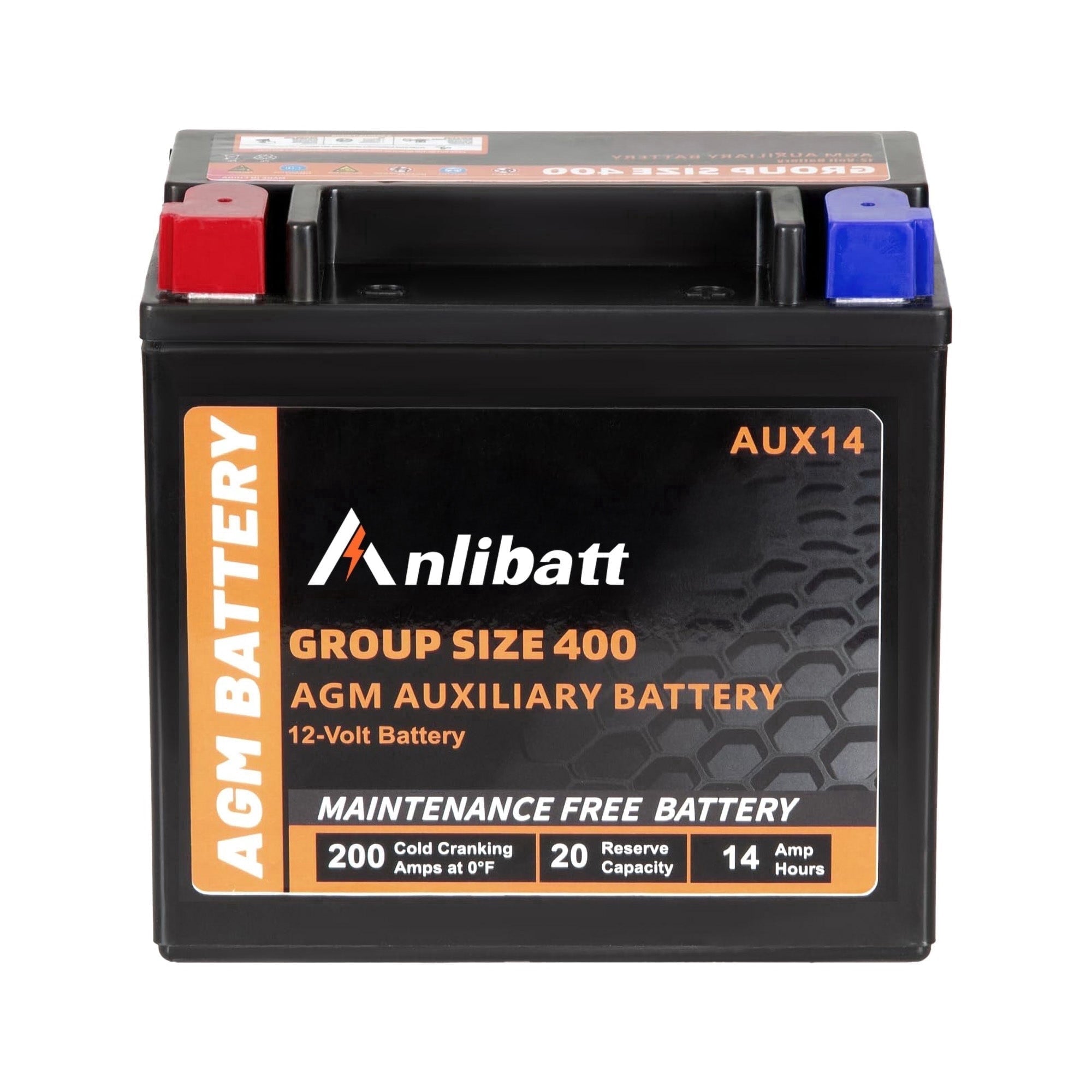 Anlibatt BCI Group 49 Battery, AGM 12 Volt Rechargeable Automotive Batteries for Car, H8 900CCA 95Ah 160RC Maintenance Free