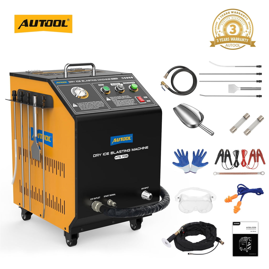 Autool HTS558 Walnut Blaster, 1200W Engine Intake Valve Carbon Cleaner, 13L Capacity with Extension Nozzle & Built-in Filter
