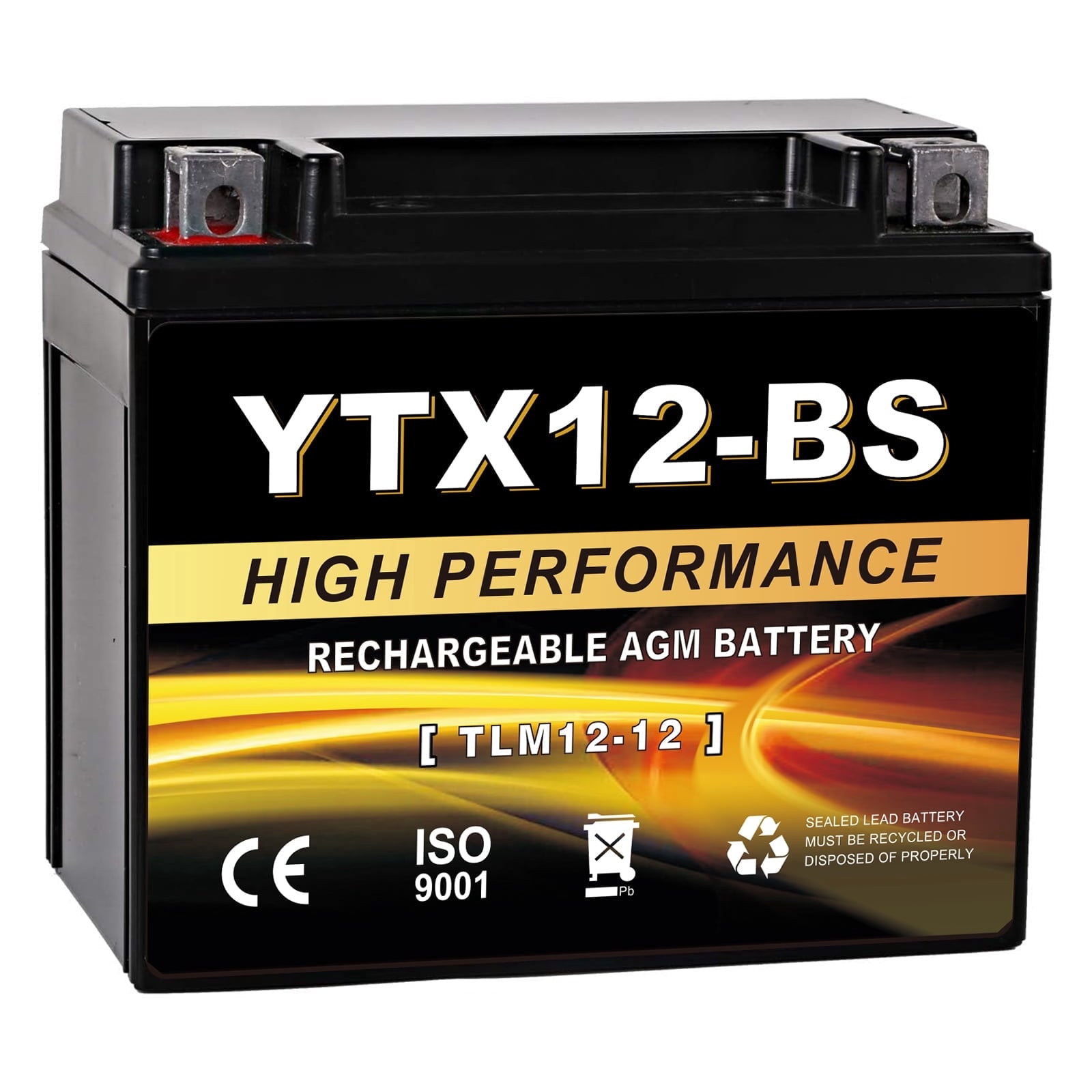 Anlibatt YTX20HL-BS Motorcycle Battery 12V 18Ah 300CCA Rechargeable Sealed Batteries Powersport Replacement for ATV, Scooter, Jet ski, Dirt Bike