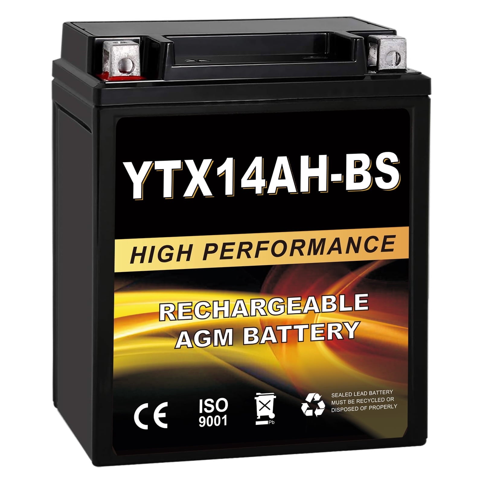 Anlibatt YTX20HL-BS Motorcycle Battery 12V 18Ah 300CCA Rechargeable Sealed Batteries Powersport Replacement for ATV, Scooter, Jet ski, Dirt Bike