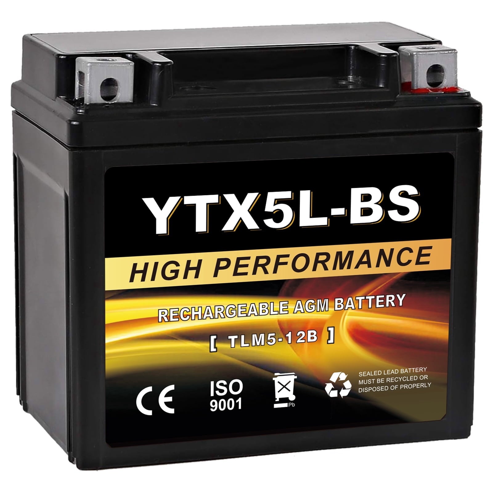 Anlibatt YTX20HL-BS Motorcycle Battery 12V 18Ah 300CCA Rechargeable Sealed Batteries Powersport Replacement for ATV, Scooter, Jet ski, Dirt Bike