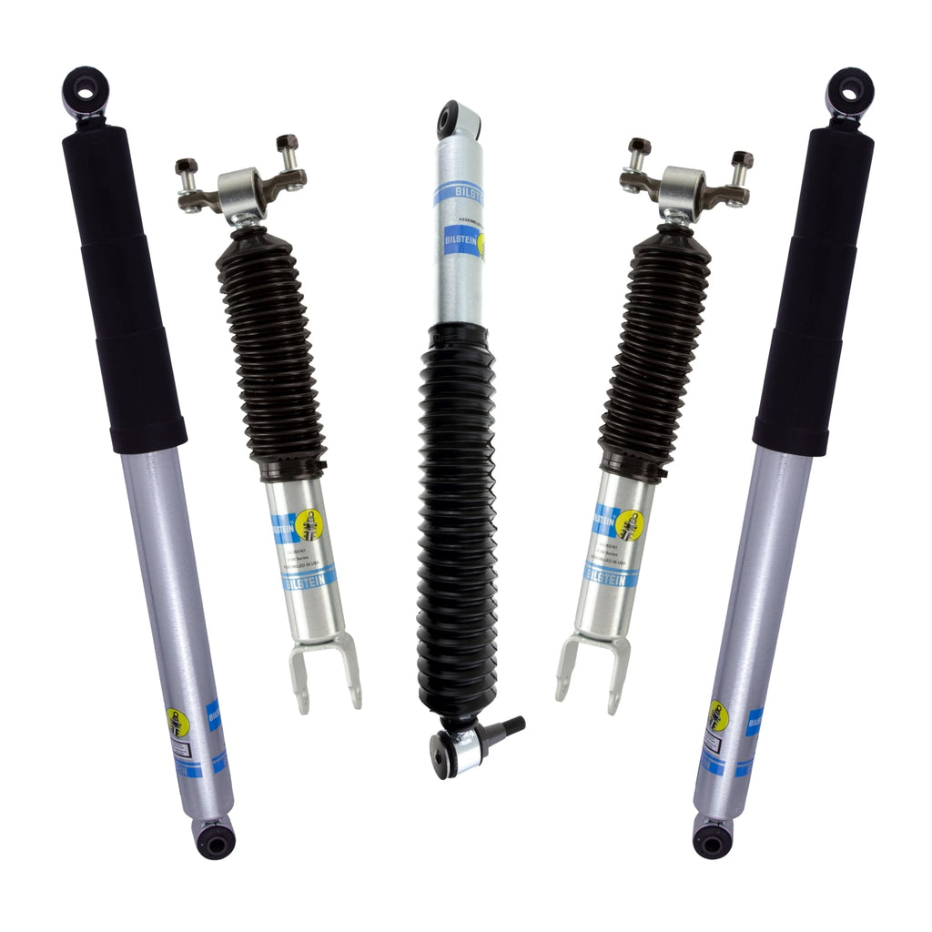 Bilstein Set of Front and Rear B8 5100 Series Shocks Compatible with 2011-2025 Silverado / Sierra 2500 / 3500 HD with 1.5 Front & 0-1 Rear Lift