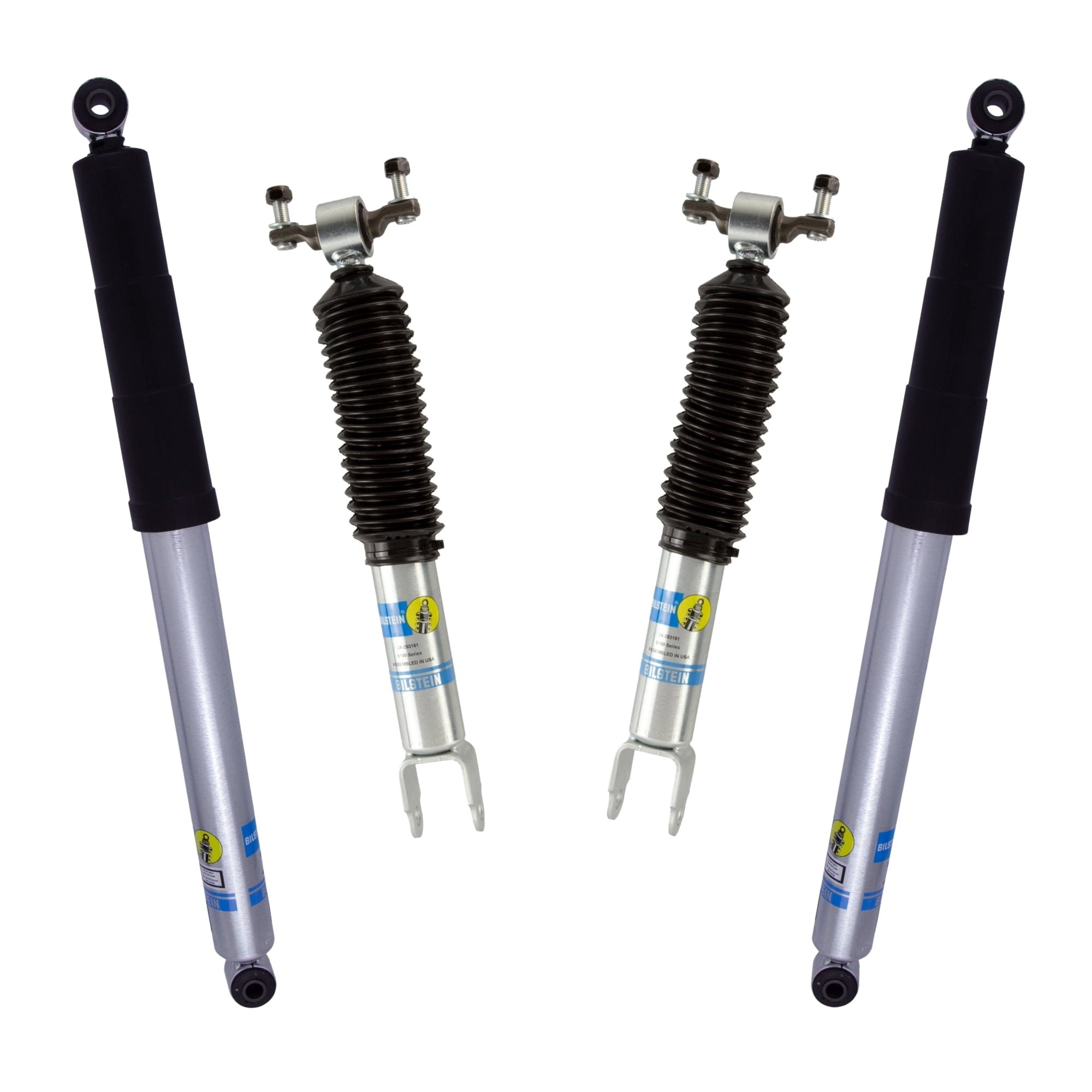 Bilstein Set of Front and Rear B8 5100 Series Shocks Compatible with 2011-2025 Silverado / Sierra 2500 / 3500 HD with 1.5 Front & 0-1 Rear Lift