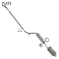 Northeastern Exhaust Resonator Pipe & Rear Muffler Kit Fits 2006-2011 Honda Civic 1.8L 2-Door Coupe - Direct Fit | Stainless Steel | Includes Hardware Kit