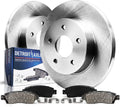 Detroit Axle - REAR Brake Kit for 2008-2017 Honda Accord 2009-2014 Acura TSX Disc Brake Rotors Ceramic Brakes Pads 2010 2011 2012 2013 Replacement: 11.10 inch Rotor