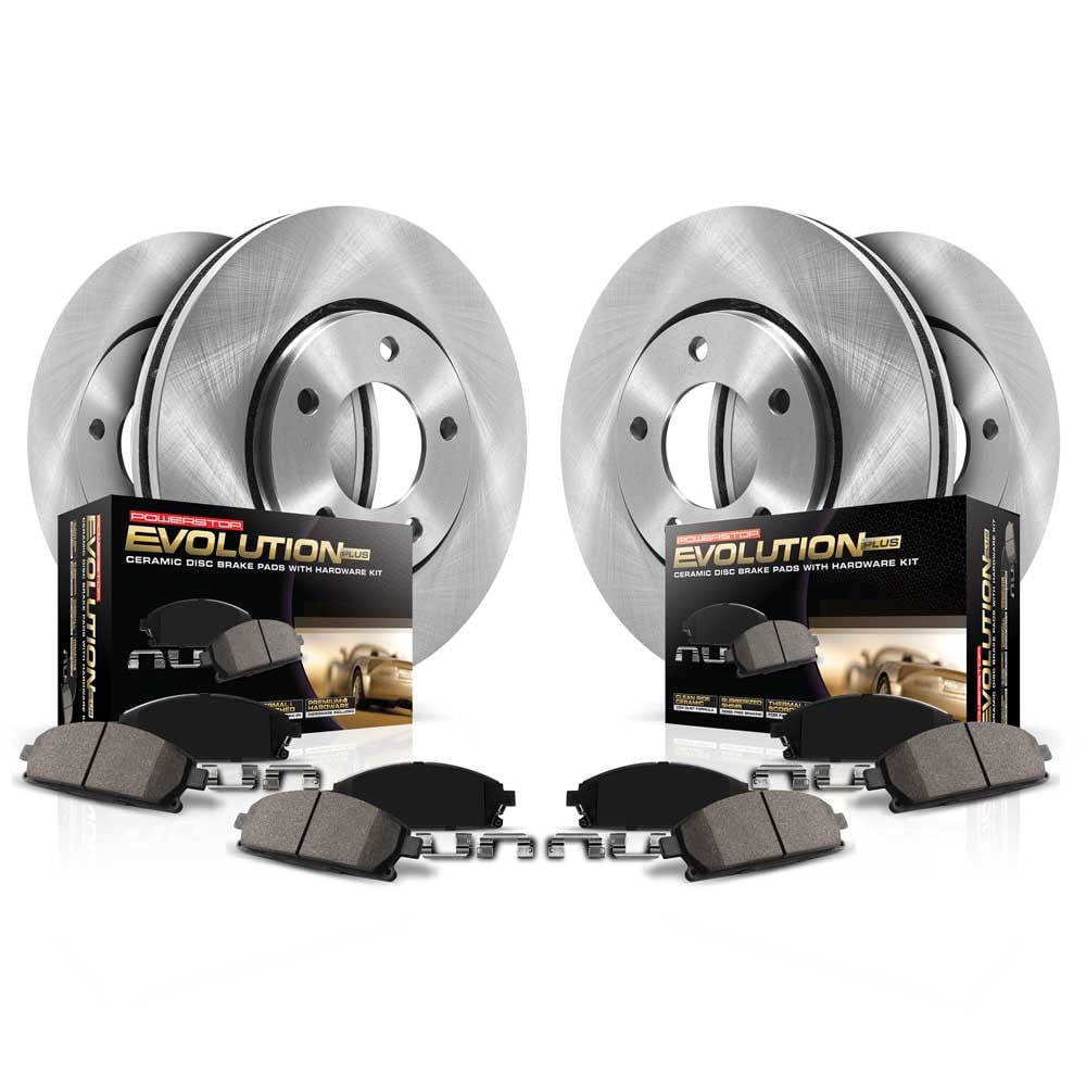 PowerStop Front and Rear Stock Replacement Brake Pad and Rotor Kit Fits: HYUNDAI KIA Select Models KOE8286