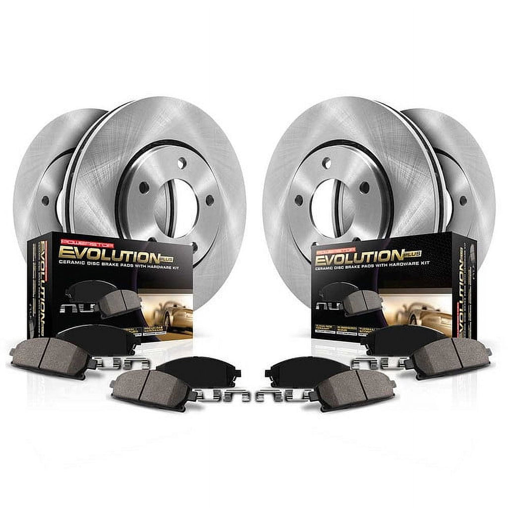 PowerStop Front and Rear Stock Replacement Brake Pad and Rotor Kit Fits: HYUNDAI KIA Select Models KOE8809