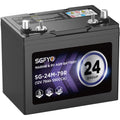 SGFYO Group Size 24M Dual Purpose Marine Battery,12V 79Ah 550CCA 150RC AGM Starter and Deep Cycle RV & Boat Batteries
