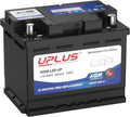 UPLUS Group Size 47 AGM Car Battery,H5 L2 12V 60Ah 660CCA 100RC Maintenance Free Start and Stop Automotive Replacement Battery
