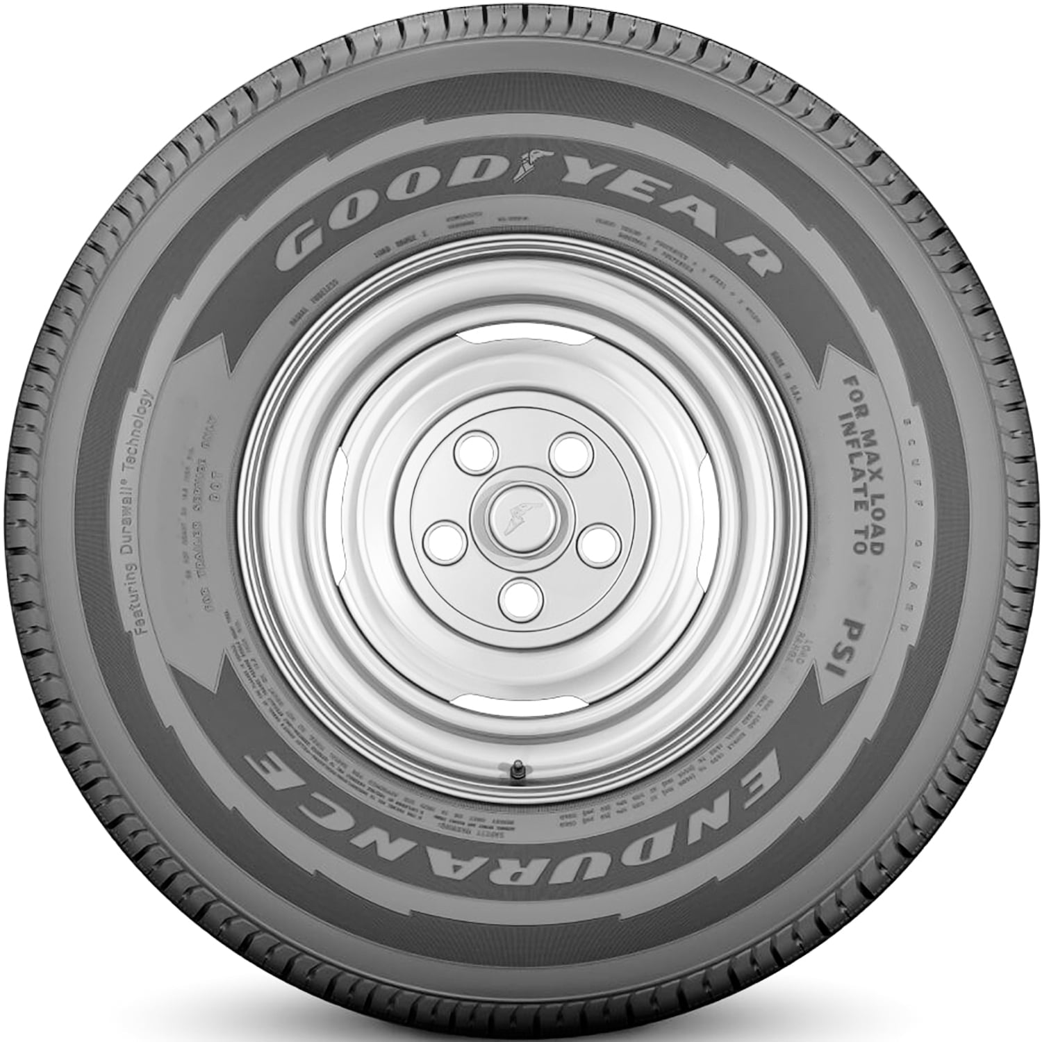 Pair of 2 Goodyear Endurance Semi-Steel ST205/75R14 205/75R14 105/101N D 8 Ply Trailer Tires