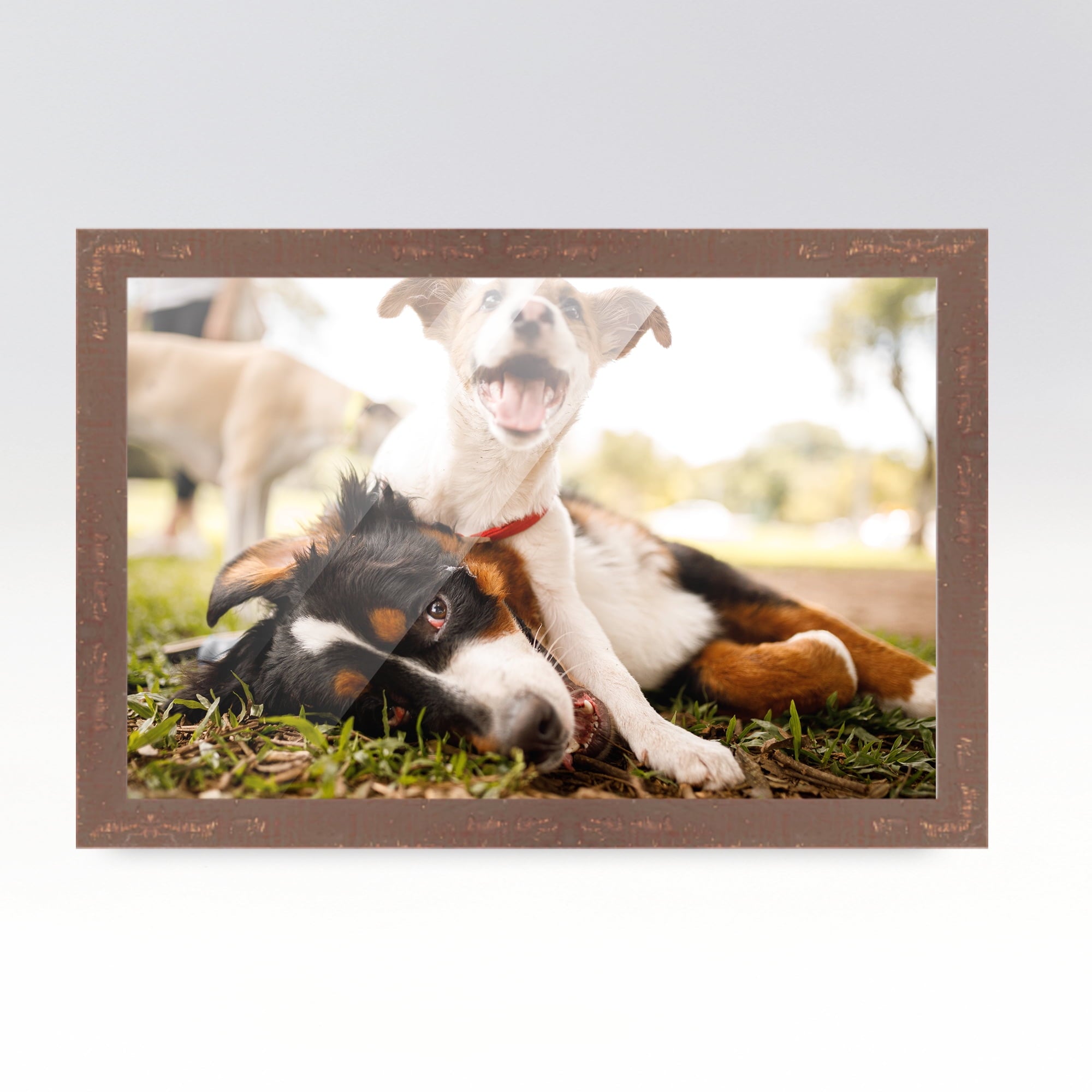 40x28 Bronze Brown Real Wood Picture Frame Width 1.25 inches | Interior Frame Depth 0.75 inches |