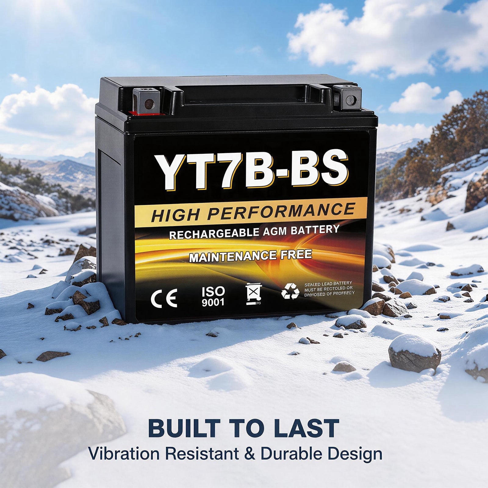 Anlibatt YTX20HL-BS Motorcycle Battery 12V 18Ah 300CCA Rechargeable Sealed Batteries Powersport Replacement for ATV, Scooter, Jet ski, Dirt Bike