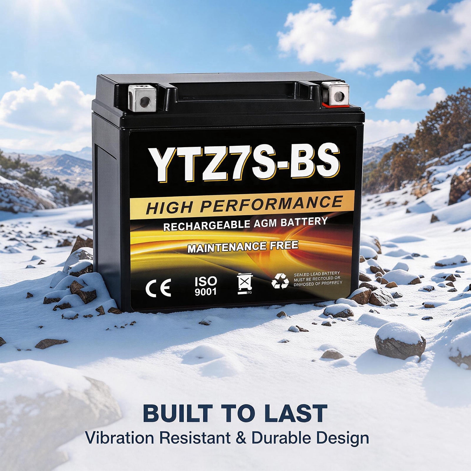 Anlibatt YTX20HL-BS Motorcycle Battery 12V 18Ah 300CCA Rechargeable Sealed Batteries Powersport Replacement for ATV, Scooter, Jet ski, Dirt Bike