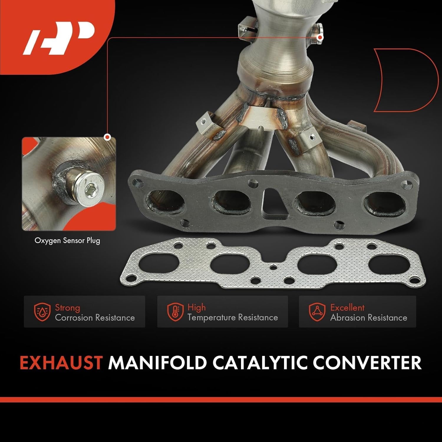 A-Premium Front and Rear 2-PC Exhaust Manifold Catalytic Converter Kit Direct-Fit Compatible with Nissan Altima 2007-2012 2.5L, EPA Compliant