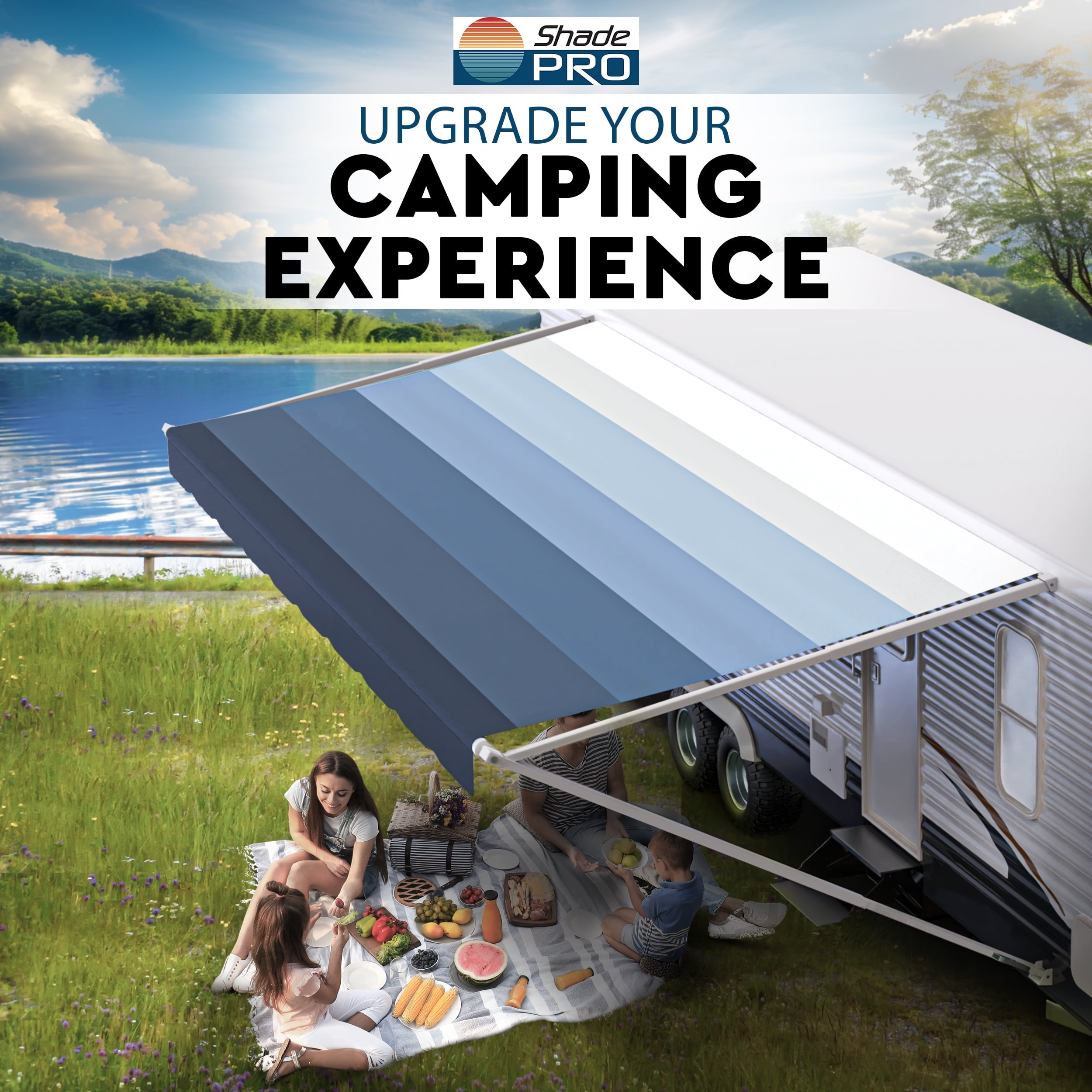 ShadePro Heavy Duty Vinyl RV Awning Fabric Replacement