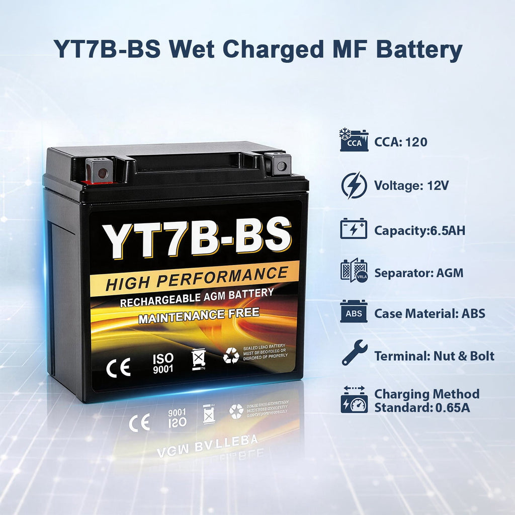 Anlibatt YTX20HL-BS Motorcycle Battery 12V 18Ah 300CCA Rechargeable Sealed Batteries Powersport Replacement for ATV, Scooter, Jet ski, Dirt Bike