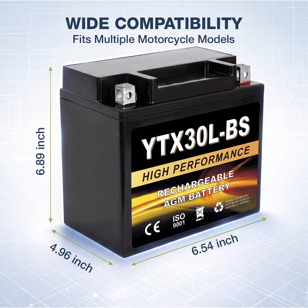 Anlibatt YTX14-BS Motorcycle Battery 12V 12Ah 200CCA Rechargeable Sealed Batteries Powersport Replacement for ATV, Scooter, Jet ski, Dirt Bike
