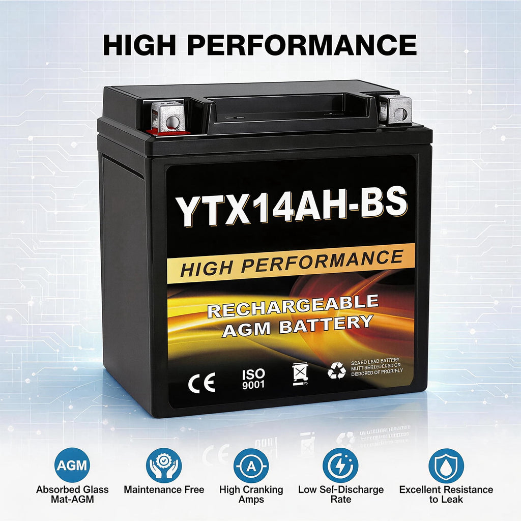 Anlibatt YTX20HL-BS Motorcycle Battery 12V 18Ah 300CCA Rechargeable Sealed Batteries Powersport Replacement for ATV, Scooter, Jet ski, Dirt Bike