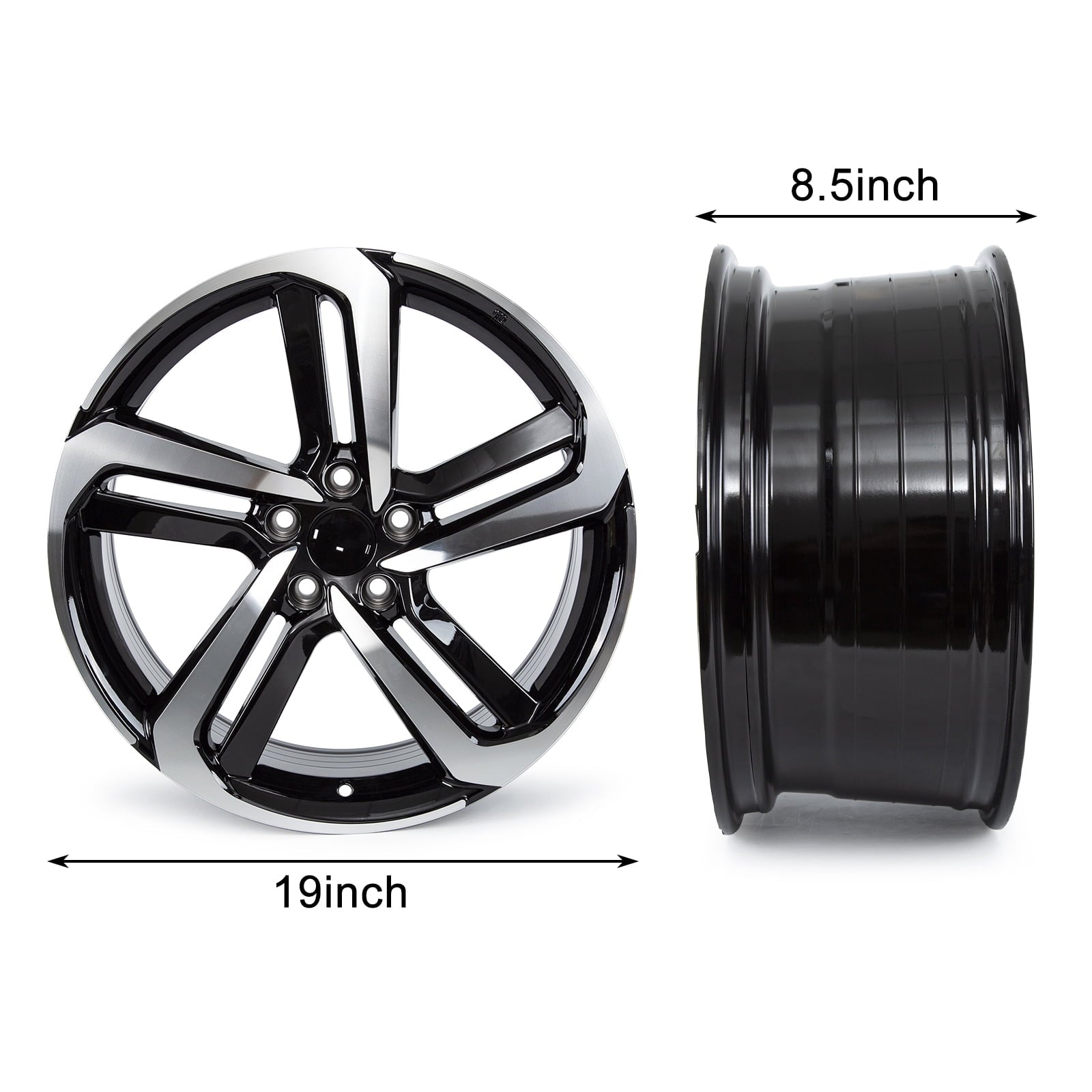YeulionCraft 19 X 8.5 inch Wheels Rims for Honda Accord 2018-2022, 19'' Alloy Replacement Rims