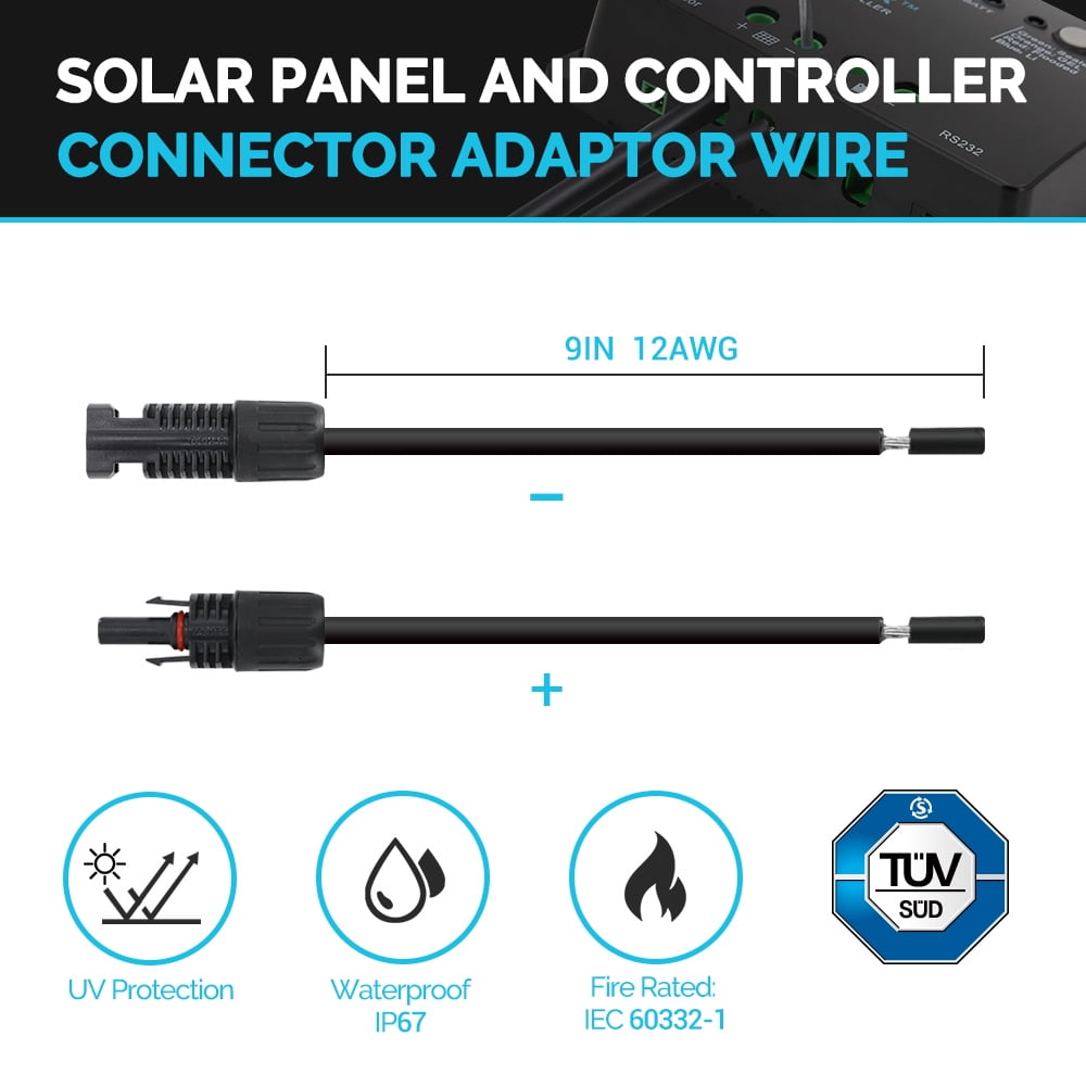Renogy 400W 12V Solar Panel Monocrystalline Bundle Kit for RV/Boat/Cabin/Battery Applications