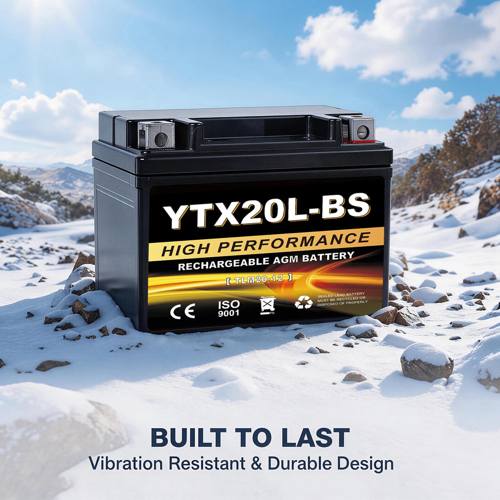 Anlibatt YTX14-BS Motorcycle Battery 12V 12Ah 200CCA Rechargeable Sealed Batteries Powersport Replacement for ATV, Scooter, Jet ski, Dirt Bike