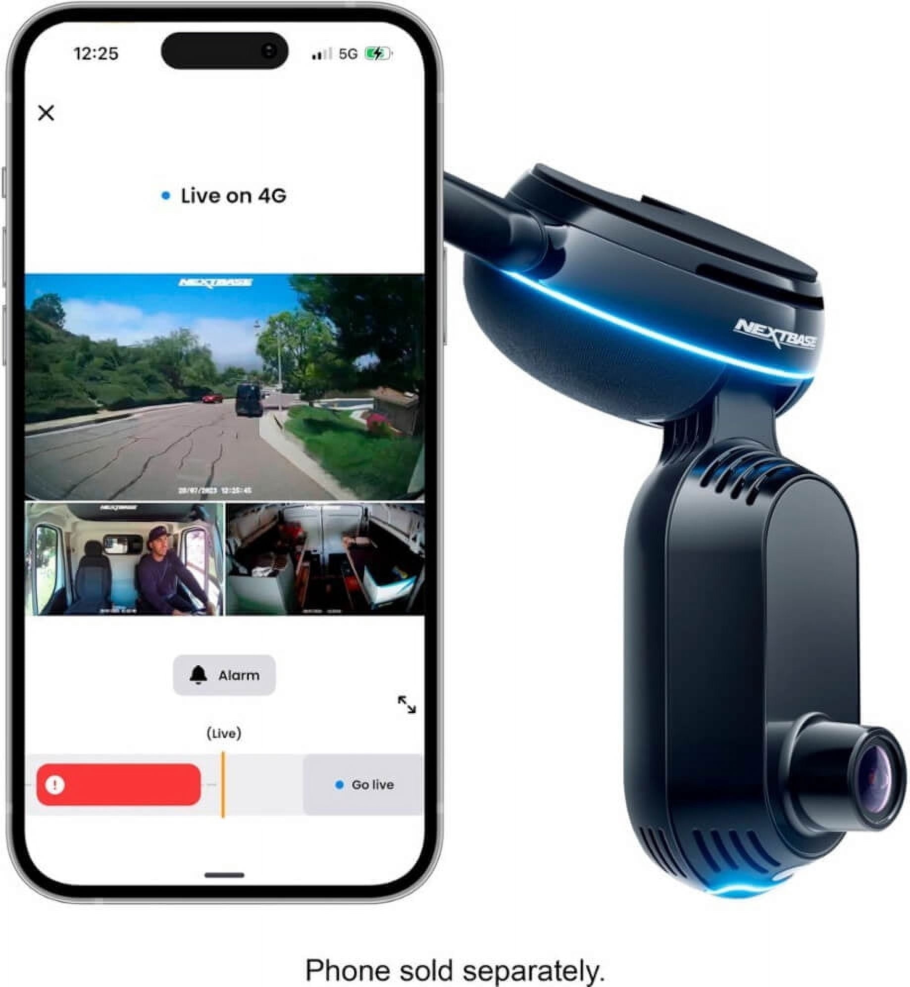 Nextbase iQ 4K Smart Dash Cam NBIQ4KUS Black with Wi-Fi and GPS