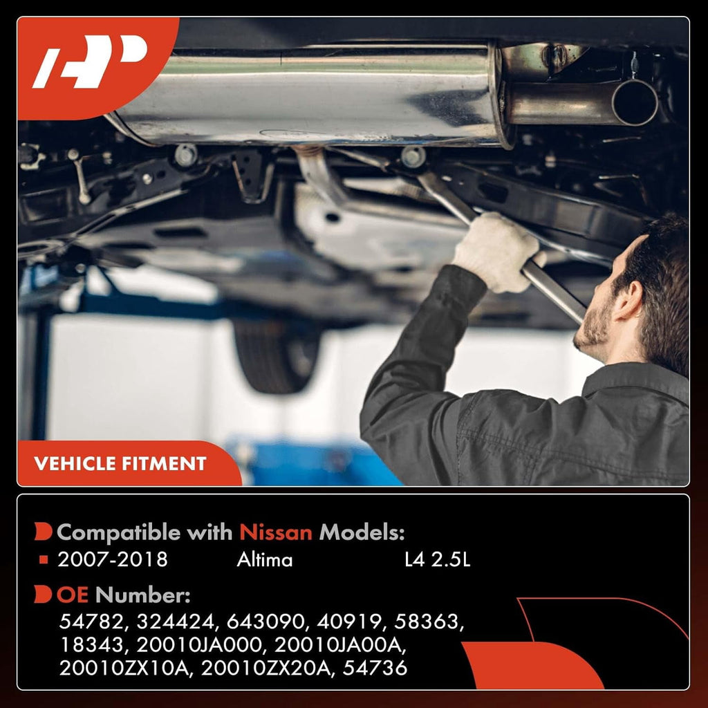 A-Premium Rear Catalytic Converter W/Gasket Kit Direct-Fit Compatible with Nissan Vehicles - Altima 2007 2008 2009 2010 2011 2012 2013 2014 2015 2016 2017 2018 - L4 2.5L - E.P.A. Compliant