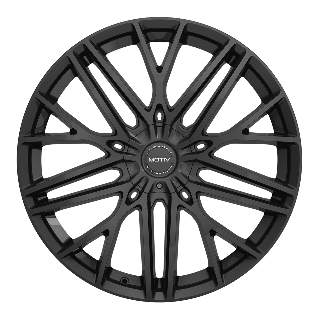 20x8.5 Motiv 437B Black Wheel 5x4.5/5x120 (40mm) (HB 74.1)